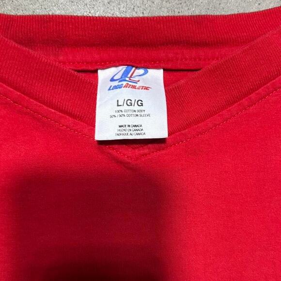 Vintage Y2K Logo Athletic St. Louis Cardinals Tee Mens Large Red Baseball Shirt - Picture 4 of 5